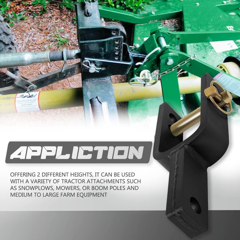 Camoo Versatile Quick Hitch Adapter Used to Adjust Top Link Bracket Movements Fit for Category 1, 3-Point Quick Hitch - Image 2